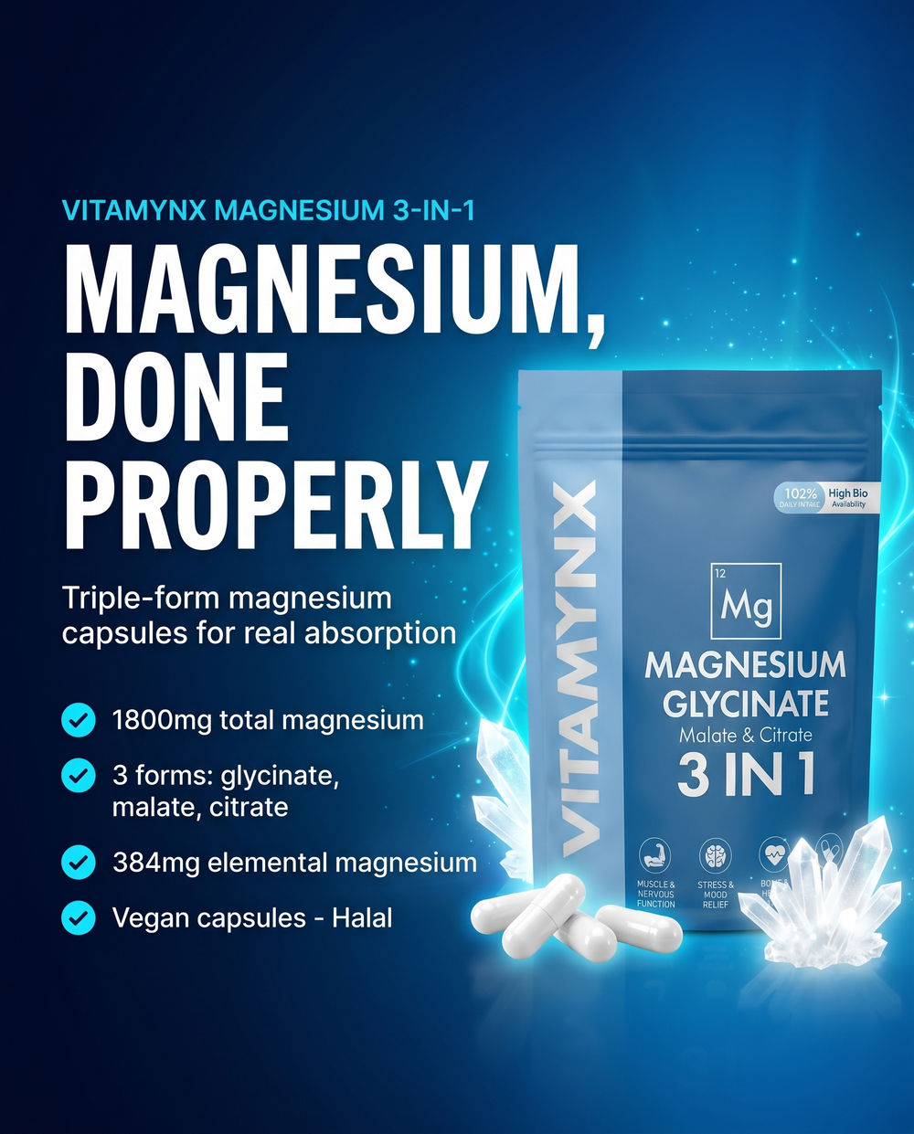Magnesium Glycinate 3-in-1 — Calm capsules