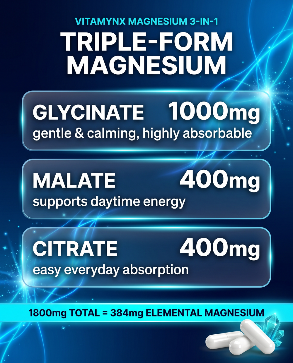 Magnesium Glycinate 3-in-1 — Calm capsules
