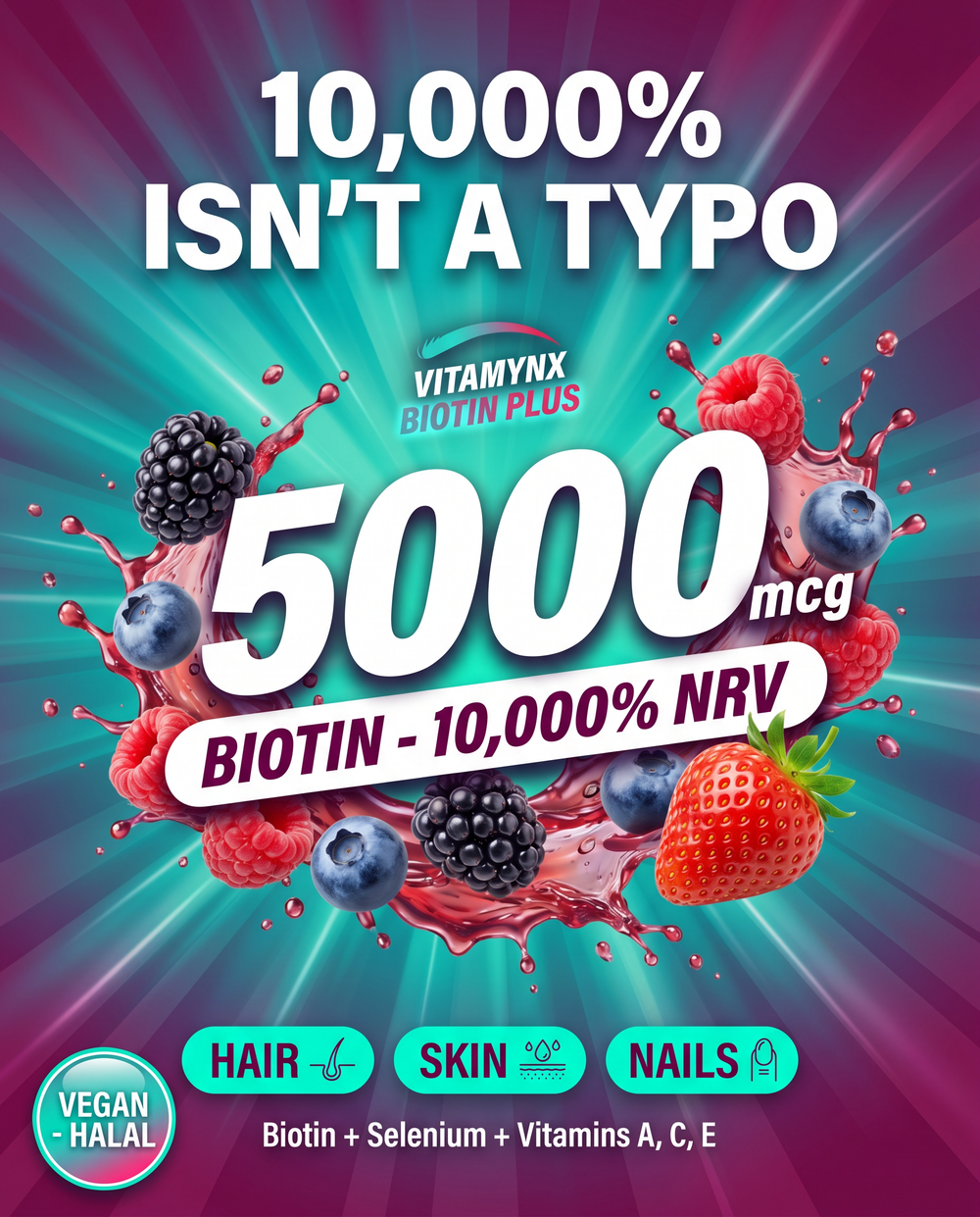 Biotin Plus — Hair, skin & nails gummies