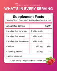 Women's Probiotic — Gut + cranberry gummies
