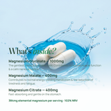 What's inside: Glycinate 1000mg, Malate 400mg, Citrate 400mg, 384mg elemental