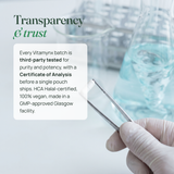 Transparency and trust: third-party tested, COA on every batch
