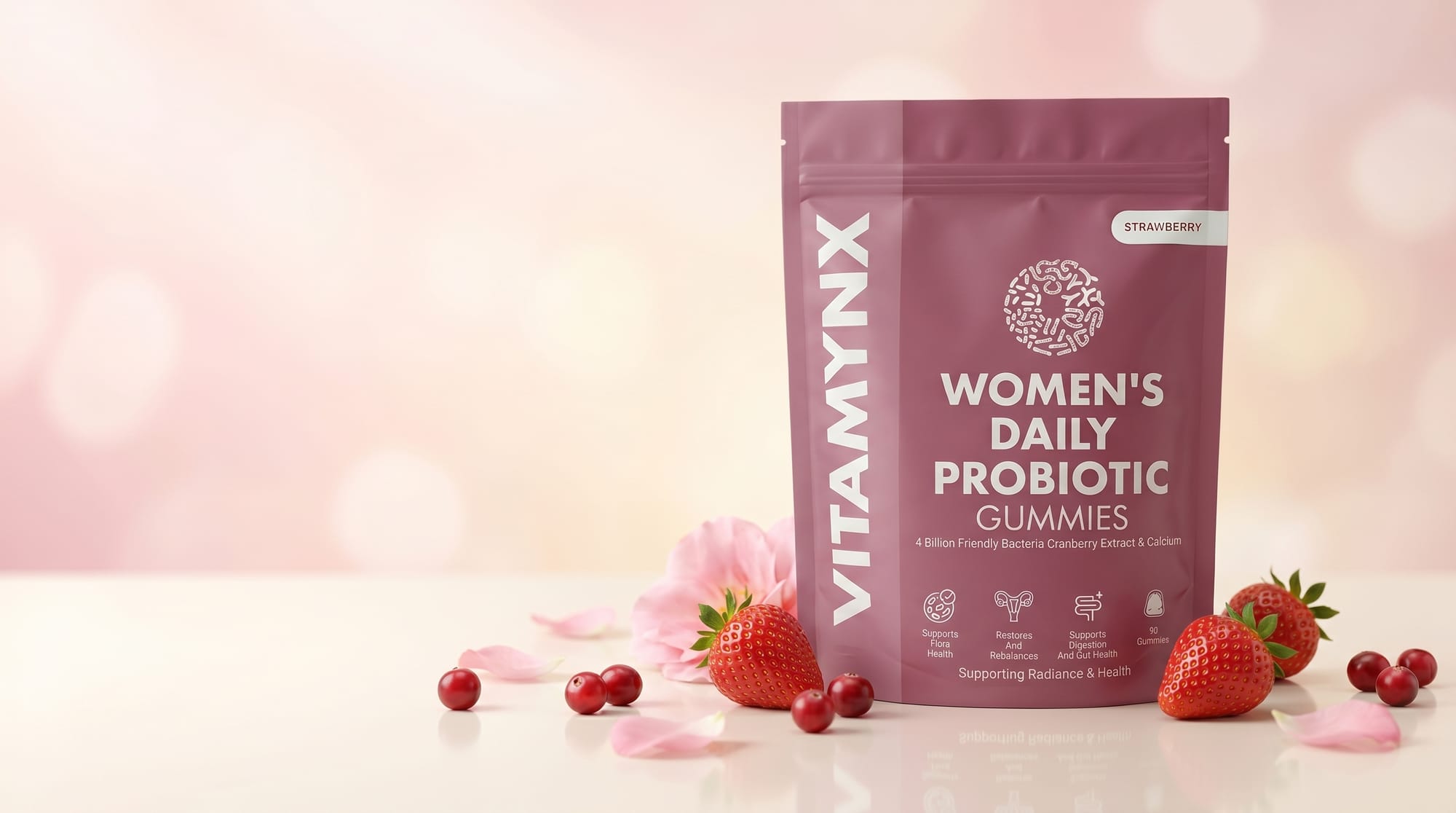 Vitamynx Women's Probiotic gut and cranberry gummies